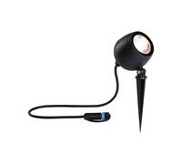 Paulmann 94774 Plug & Shine Projecteur de jardin LED Kikolo IP65 7,2W 460lm gradable 261mm Anthracite plastique/Alu 3000K luminaire d'extérieur