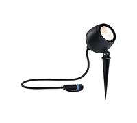 Paulmann 94775 Plug & Shine Projecteur de jardin LED Kikolo IP65 7,2W 460lm gradable 261mm Anthracite plastique/alu 3000K luminaire d'extérieur