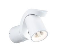 Applique D'extérieur Led Cuff Détecteur De Mouvement Crépusculaire (Ir) Ip44 76x217mm 3000k 10w 700lm 230v 70° Blanc Aluminium