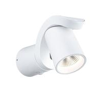 Paulmann 94832 Applique d'extérieur LED Cuff détecteur de mouvement IP44 76x217mm 3000K 10W 700lm 230V 70° Blanc aluminium luminaire d'extérieur