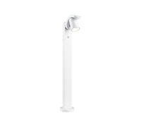 Borne lumineuse LED Cuff Détecteur de mouvement crépusculaire (IR) IP44 782mm 3000K 10W 700lm 230V 70° Blanc Aluminium Blanc G