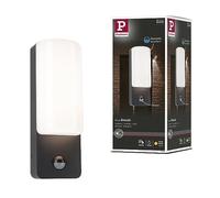 Paulmann Applique extérieure LED Bonnie – Détecteur de mouvement, IP44, 3000K, 8,5W, Anthracite