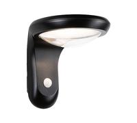Paulmann 94854 Applique LED Solaire Diskola détecteurmouv. IP44 180x234mm 3000K 3,5W 400lm Anthra. Plastique Lumin. extérieur lampesolaire, Matière, 3.5 W, Anthracite