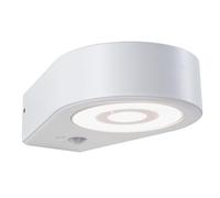 Paulmann 94867 Applique d'extérieur LED Silma détecteur de mouvement IP44 65x186 mm 3000 K 5,5 / 1x0,7W 600lm 230V Blanc aluminium