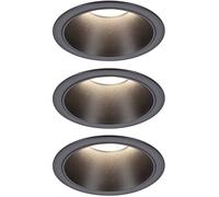 Paulmann 94869 Cole Coin Spot encastrable LED 6 W noir