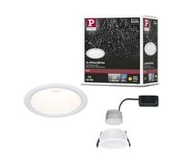 Paulmann 94872 Spots encastrés LED 3-Step-Dim Cole IP44 rond 88 mm Coin 6W 470lm 230 V 2700 K Blanc