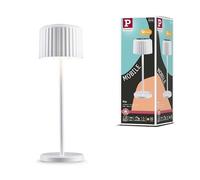Paulmann Else 94879 Lampe de table solaire LED sans fil IP44 2700 K Blanc USB-C Batterie