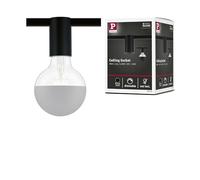 Paulmann Socket Plafonnier URail E27 noir