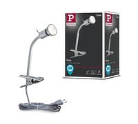 Paulmann 95426 Liseuse Spot à Pince Finja Max. 35 Watts éclair Chrome Mat Lampe de Tableau métal, Plastique Applique déportée GU10