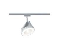 Paulmann 95446 URail Spot sur rail LED Arena Spot simple 800 lm 15 W 2700 K dimmable 230 V chrome mat, système de rail URail chrome