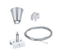 Paulmann 95584 ProRail3 Système de rail Accessoires de suspension par câble 3 m Blanc Système de rail en métal Éclairage pour les domaines commerciaux