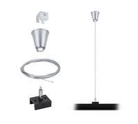 Paulmann 95585 ProRail3 Accessoire pour système de rail de suspension de câble 3 m Noir Système de rail 3 phases Éclairage métal pour les zones commerciales