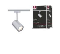 Paulmann 95631 URail Spot sur rail Luxe GU10 max. 10 W, dimmable, 230 V, chrome mat, système de rail URail libre choix de l'ampoule