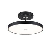 Paulmann 96776 plafonnier LED Smart Home Zigbee Hildor 2700K 2000lm 230V 25W gradable Noir mat, chrome