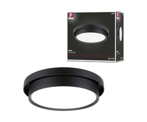 Paulmann 96780 LED plafonnier 3-Step-Dim Malik 2700K 850lm 230V 13,5W gradable Noir mat applique et plafonnier