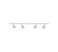 Paulmann 96899 Kit système rails URail Blossom max. 4x10 watts Rail lumineux Chrome mat, Chrome, Verre fumé Éclairage de plafond Métal, plastique Rail de plafond G9