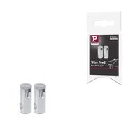 Paulmann Connecteur d'alimentation 97283 pour système câble 12V jeu de 2 max. 300W Chrome mat métal