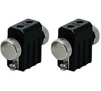 Paulmann 97841 Système de câbles Light&Easy, Tête de Spot pour câbles socket, max. 1x35W, G4, Noir, 12V, Métal (Lot de 2)