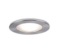 Paulmann Encastré pour meuble 98449 Verre structuré 12 V G4 max. 20 W 66 mm Acier brossé/Verre