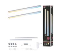 Paulmann 98609 LED sous-meubles Inline kit de 2 2x4W 350x26 mm 2x350lm 24 V Chrome mat Tunable White