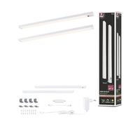 Paulmann 98624 LED sous-meubles Inline kit de 2 2x4W 350x26 mm 2x350lm 24 V Blanc dépoli 3000 K gradable