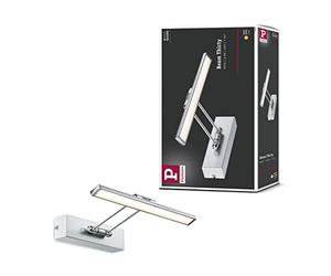 Paulmann 99894 Galeria LED luminaires pour tableau Beam Thirty 5W Nickel brossé/Chrome 230V Mét, Métal, 5 W, 29 x 19 x 4,6 cm