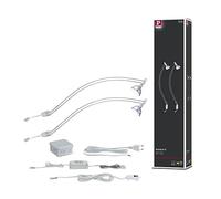 Paulmann 99909 luminaire pour tableau LED spots encastrés incl. 2x4 watts éclairage de tableau Chrome lampe de tableau Métal applique déportée 2700 K GU5,3