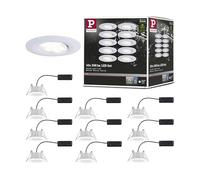 Paulmann Spot LED encastrable pour salle de bains jeu de 10 65 W blanc mat