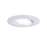 Paulmann 99926 spots encastrés LED Calla rond incl. 1x6W IP65 projecteurs encastrés Blanc dépoli éclairage d'armoire plastique lampe encastrée 4000K