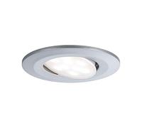 Paulmann 99928 spots encastrés LED Calla rond incl. 1x6W IP65 projecteurs encastrés Chrome mat éclairage d'armoire plastique lampe encastrée 4000K