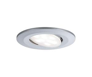 Paulmann 99928 spots encastrés LED Calla rond incl. 1x6W IP65 projecteurs encastrés Chrome mat éclairage d'armoire plastique lampe encastrée 4000K