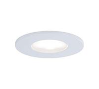 Paulmann 99936 LED spots encastrés Calla rond incl 1x5W IP65 projecteurs encas. Blanc dépoli éclairage d'armoire plastique, aluminium lampe enc. 4000K