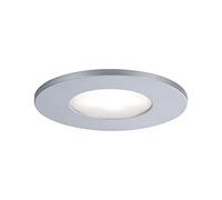 Paulmann 99937 LED spots encastrés Calla rond incl 1x5W IP65 projecteurs encas. Chrome mat éclairage d'armoire plastique, aluminium lampe enc. 4000K