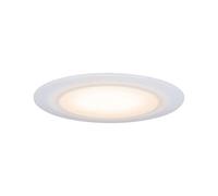 Paulmann 99943 spots encas. LED Premium Suon rond incl. 1x6,5W IP44 gradable projecteurs enc. Satin, blanc éclair. d'armoire plast. lampe enc. 2000K