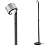 Paulmann Lampadaire à LED Aldan 79717, 17 W, aluminium brossé, noir