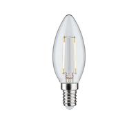Paulmann Ampoule bougie LED 28572 - 3 niveaux d'intensité - 2,5 W - Culot E14 - Transparent - 230 V - 2700 K - Blanc chaud - 250 lm - Verre - 2,5 W