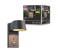 Paulmann Applique extérieure LED Capea 94714 détecteur de mouvement IP44 Tunable Warm 6W 450 lm Noir