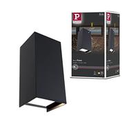Paulmann Applique murale LED Flame 2x5,8 W IP44 3000 K anthracite | ÉCLAIRAGE MURAL - Cette applique murale crée des effets lumineux décoratifs et met en valeur la façade de la maison