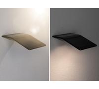 Paulmann Yoko Applique LED avec solaire anthracite, avec détecteur de mouvements Ce luminaire comporte des modules à LED prémontés de classes énergétiques A A++, A+, A