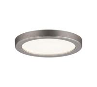 Paulmann Areo 92948 Panneau LED rond avec 1 plafonnier 5 W Nickel doux Plafonnier en plastique 3000 K