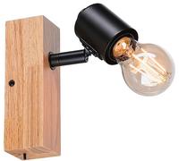 Paulmann Arvid applique murale 1x20 W noir-bois 66770