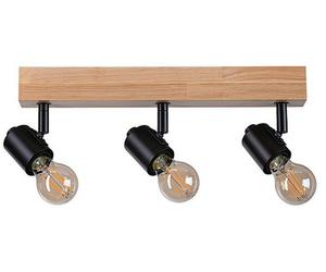 Paulmann Arvid plafonnier 3x20 W noir-bois 66772