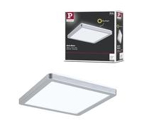 Paulmann Atria Shine 71007 Panneau LED carré 190 x 190 mm avec 1 panneau lumineux 11,2 W Blanc mat Chromé 4000 K