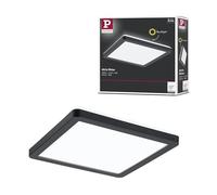 Paulmann Atria Shine 71014 Panneau LED rectangulaire en plastique 190 x 190 mm avec 1 x 11,2 W Blanc lumière du jour Noir 4000 K