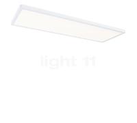 Paulmann Atria Shine Plafonnier LED carré blanc mat - 58 x 20 cm - 3.000 K - commutable Ce luminaire comporte des modules à LED prémontés de classes énergétiques A A++, A+, A