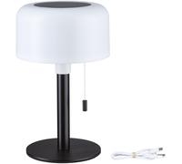 Paulmann 94607 Bartja Lampe de table solaire 1.6 W blanc chaud noir