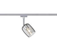 Paulmann Blossom Luminaire sur rail haute tension URail G9 chrome (mat), verre fumé