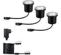 Paulmann Boden Einbauleuchten Starterset RGBW 94275 Système d'éclairage Plug&Shine ZigBee LED 3.6 W blanc chaud argent