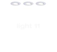 Paulmann Calla Plafonnier encastré LED blanc mat - lot de 3