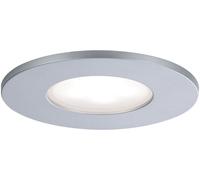 Paulmann 99937 LED spots encastrés Calla rond incl 1x5W IP65 projecteurs encas. Chrome mat éclairage d'armoire plastique, aluminium lampe enc. 4000K